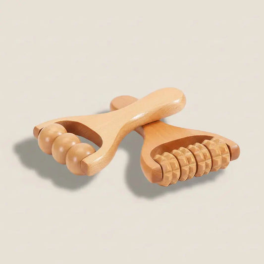 Versatile Wooden Roller Massager